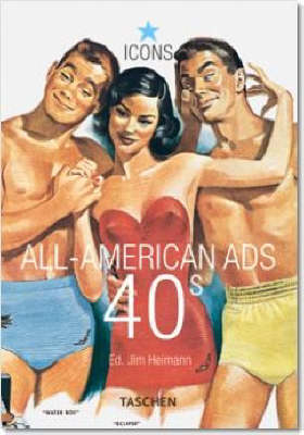 Book cover for All-American Ads of the 40's