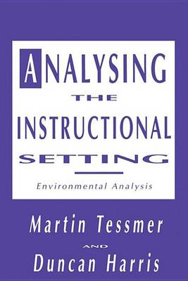 Book cover for Analysing the Instructional Setting: A Guide for Course Designers