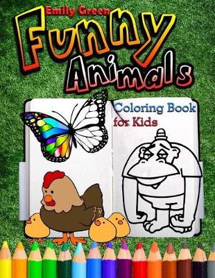 Book cover for Funny Animals. Coloring Book for Kids