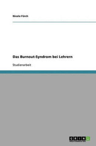 Cover of Das Burnout-Syndrom bei Lehrern