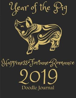 Book cover for 2019 Year of the Pig Doodle Journal