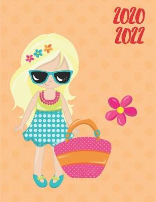 Book cover for 2020-2022 Three 3 Year Planner Summer Girl Monthly Calendar Gratitude Agenda Schedule Organizer