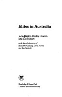 Book cover for Elites in Australia