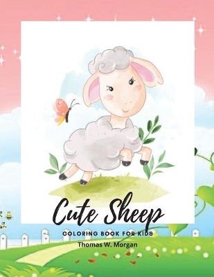 Book cover for Cute Sheep Coloring Book for Kids