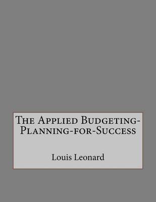 Book cover for The Applied Budgeting-Planning-For-Success