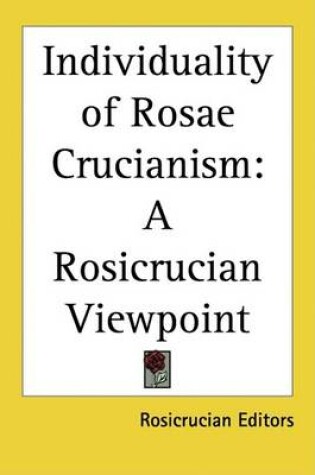 Cover of Individuality of Rosae Crucianism