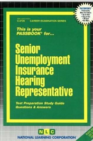 Cover of Senior Unemployment Insurance Hearing Representative