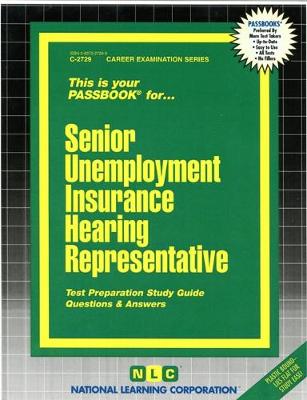 Book cover for Senior Unemployment Insurance Hearing Representative