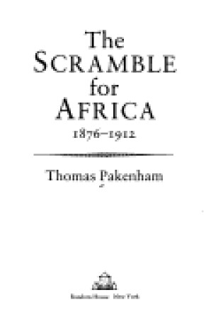 Cover of The Scramble for Africa
