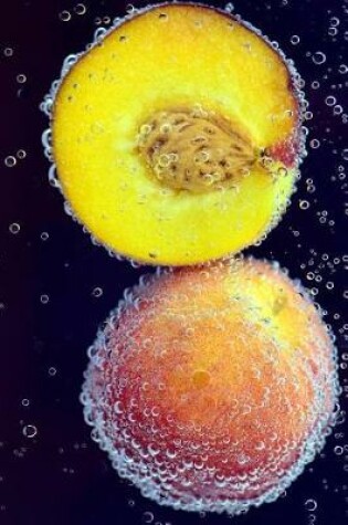 Cover of Halved Peach, Water, and Bubbles Journal