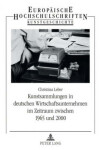 Book cover for Kunstsammlungen in Deutschen Wirtschaftsunternehmen Im Zeitraum Zwischen 1965 Und 2000