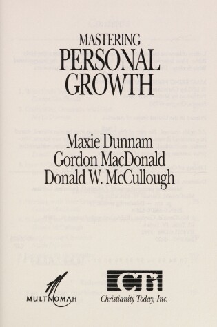 Cover of Mastering Personal Growth