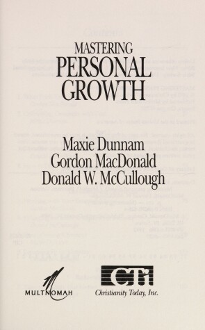 Book cover for Mastering Personal Growth