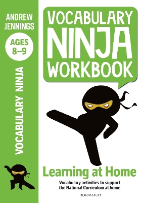 Book cover for Vocabulary Ninja Workbook for Ages 8-9