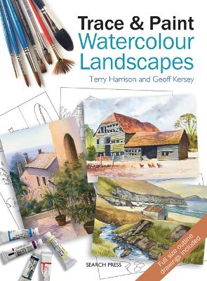 Book cover for Trace & Paint Watercolour Landscapes