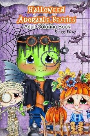Cover of Halloween Adorable Besties Adult Coloring Book