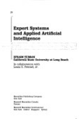 Cover of Expert Systems and Applied Artificial Intelligence