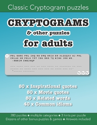 Cover of Cryptograms & other puzzles for adults