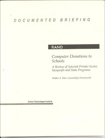 Book cover for Computer Donations to Schools