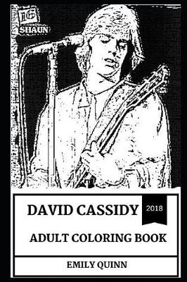 Book cover for David Cassidy Adult Coloring Book