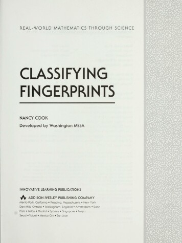 Cover of Classifying Fingerprints