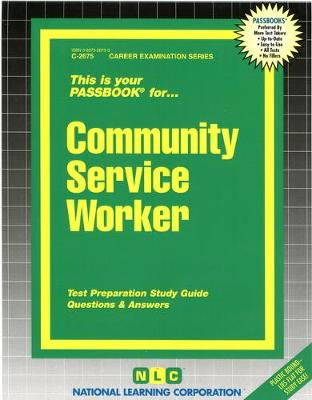 Book cover for Community Service Worker