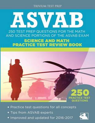 Book cover for ASVAB Science and Math Practice Test Review Book