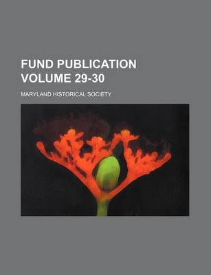 Book cover for Fund Publication Volume 29-30