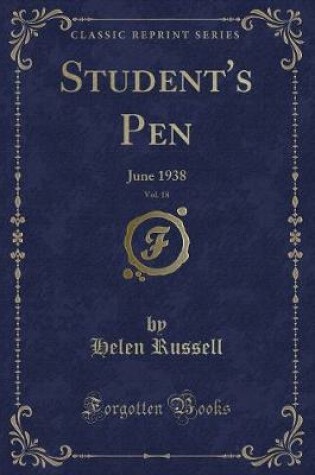 Cover of Student's Pen, Vol. 18