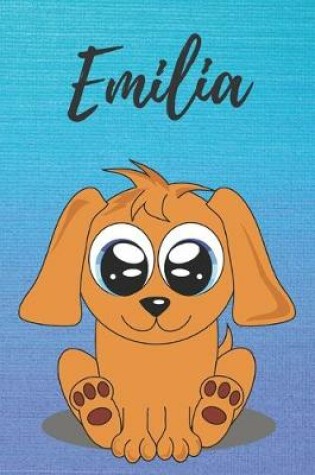 Cover of Emilia dog coloring book / notebook / journal / diary