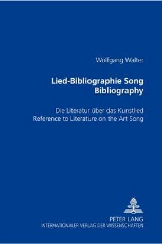 Cover of Lied-Bibliographie Song Bibliography