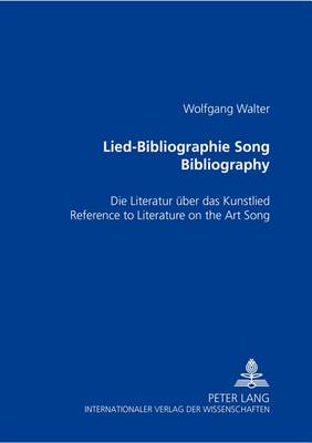 Book cover for Lied-Bibliographie Song Bibliography