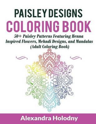 Book cover for Paisley Designs Coloring Book