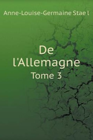 Cover of De l'Allemagne Tome 3