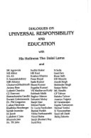 Cover of Dialogues on Universal Responsibility and Education