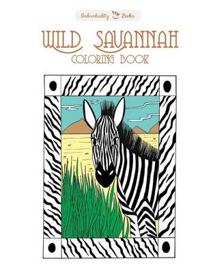 Book cover for Wild Savannah Colouring Book