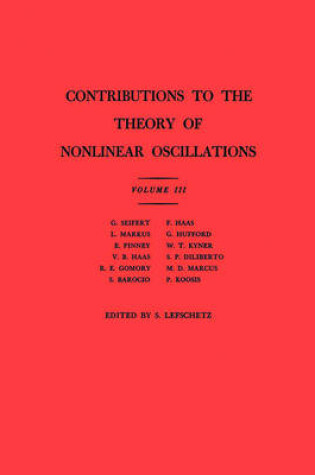 Cover of Contributions to the Theory of Nonlinear Oscillations (AM-36), Volume III