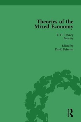 Cover of Theories of the Mixed Economy Vol 1