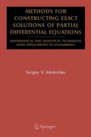 Cover of Methods for Constructing Exact Solutions of Partial Differential Equations