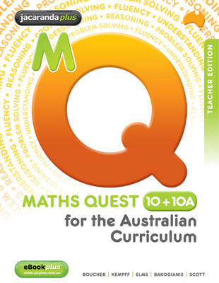 Cover of Maths Quest 10+10A for the Australian Curriculum Teacher Edition & EGuidePLUS