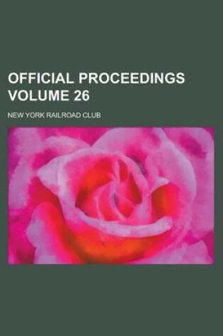 Cover of Official Proceedings Volume 26