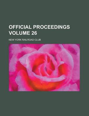 Book cover for Official Proceedings Volume 26