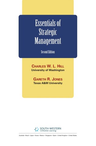 Cover of Essentials of Strategic Management