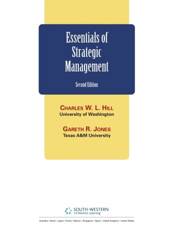 Book cover for Essentials of Strategic Management