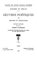 Cover of Oeuvres Poetiques - Tome VI