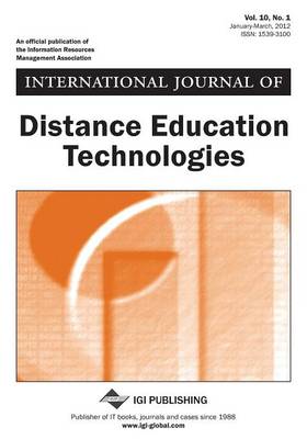 Book cover for International Journal of Distance Education Technologies ( Vol 10 ISS 1 )