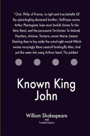 Cover of Known King John