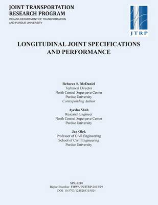 Book cover for Longitudinal Joint Specifications and Performance