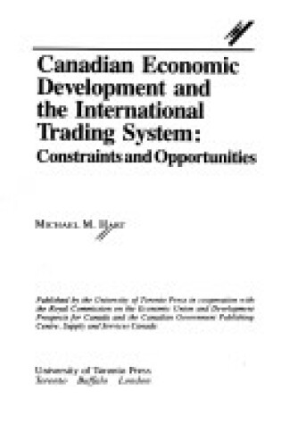 Cover of Canadian Economic Development and the International Trading System