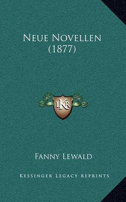 Book cover for Neue Novellen (1877)